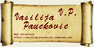 Vasilija Paučković vizit kartica